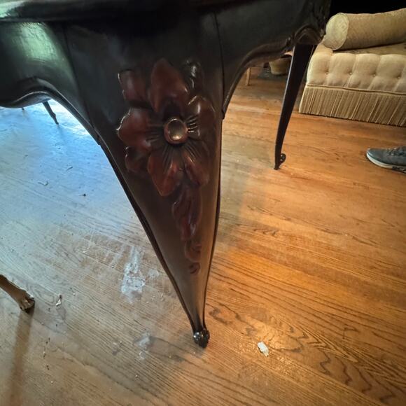 Vintage Inlay Table French Country Dining Table or Desk French Provencial - Picture 2 of 9